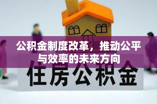 和政公积金制度改革，推动公平与效率的未来方向